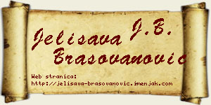 Jelisava Brašovanović vizit kartica